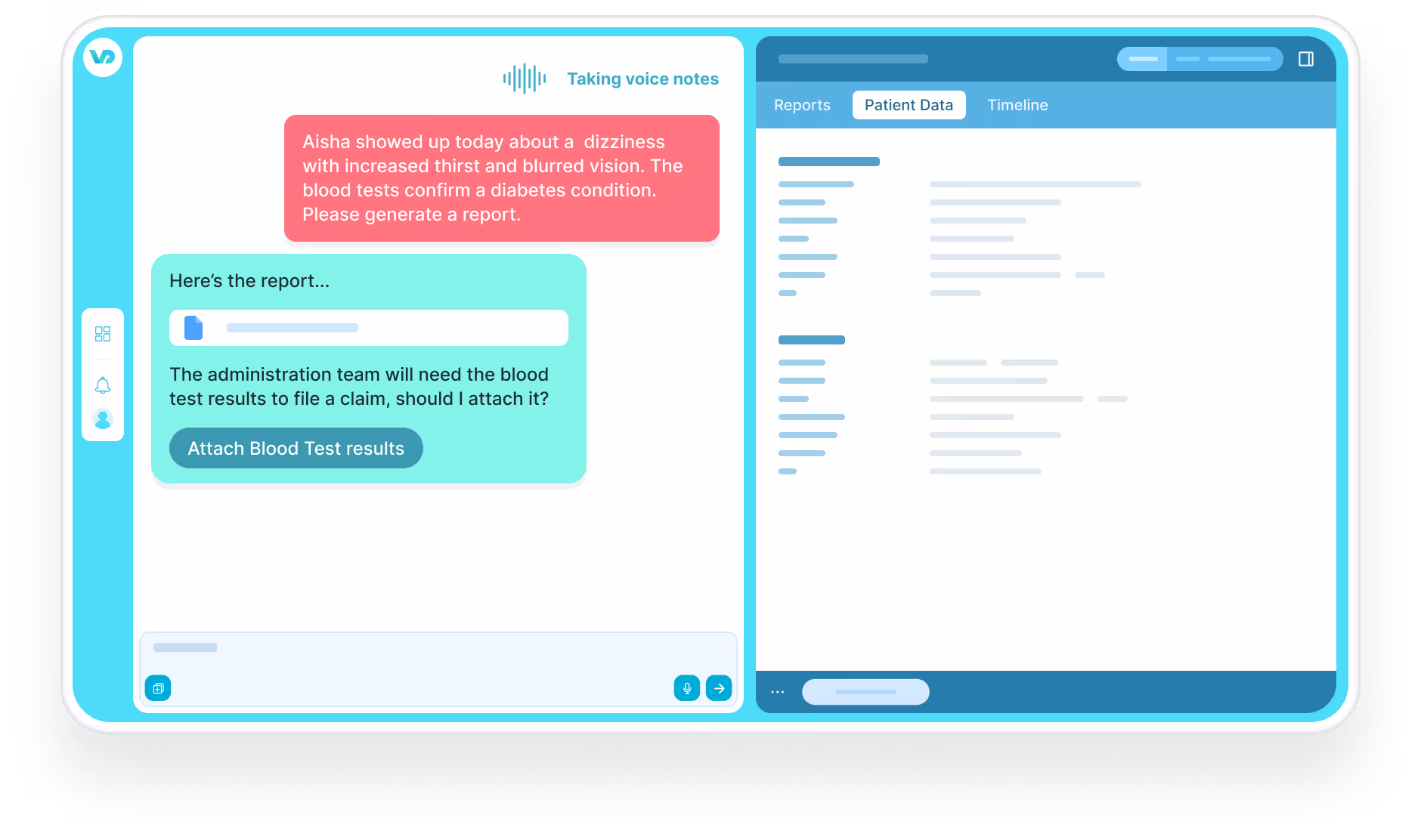 Velodoc App "Start a Session" screenshot