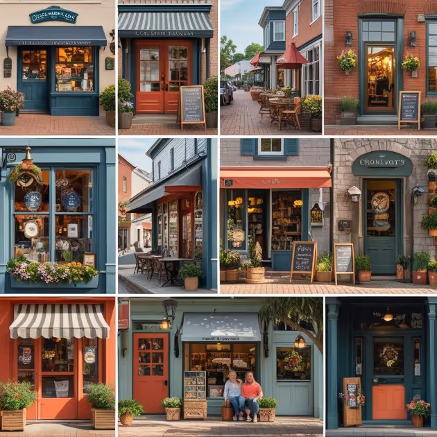 image of a farmer's market entrance
