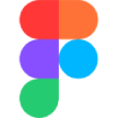 Figma logo with layered circles in red, purple, blue, and green forming an F shape.
