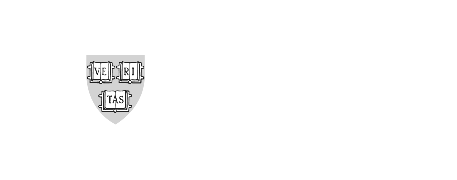 Harvard University shield logo in black and white