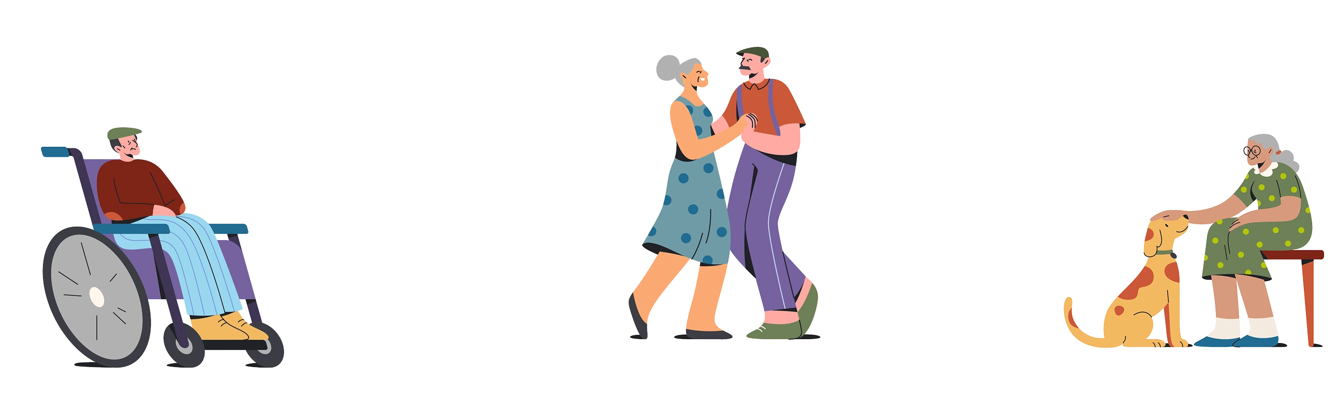 Illustration of people in front of Savoy Life logo 