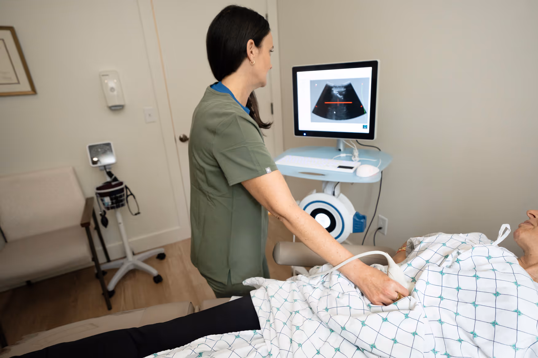 Abdominal ultrasound scan at Nova Wellness Roseland NJ