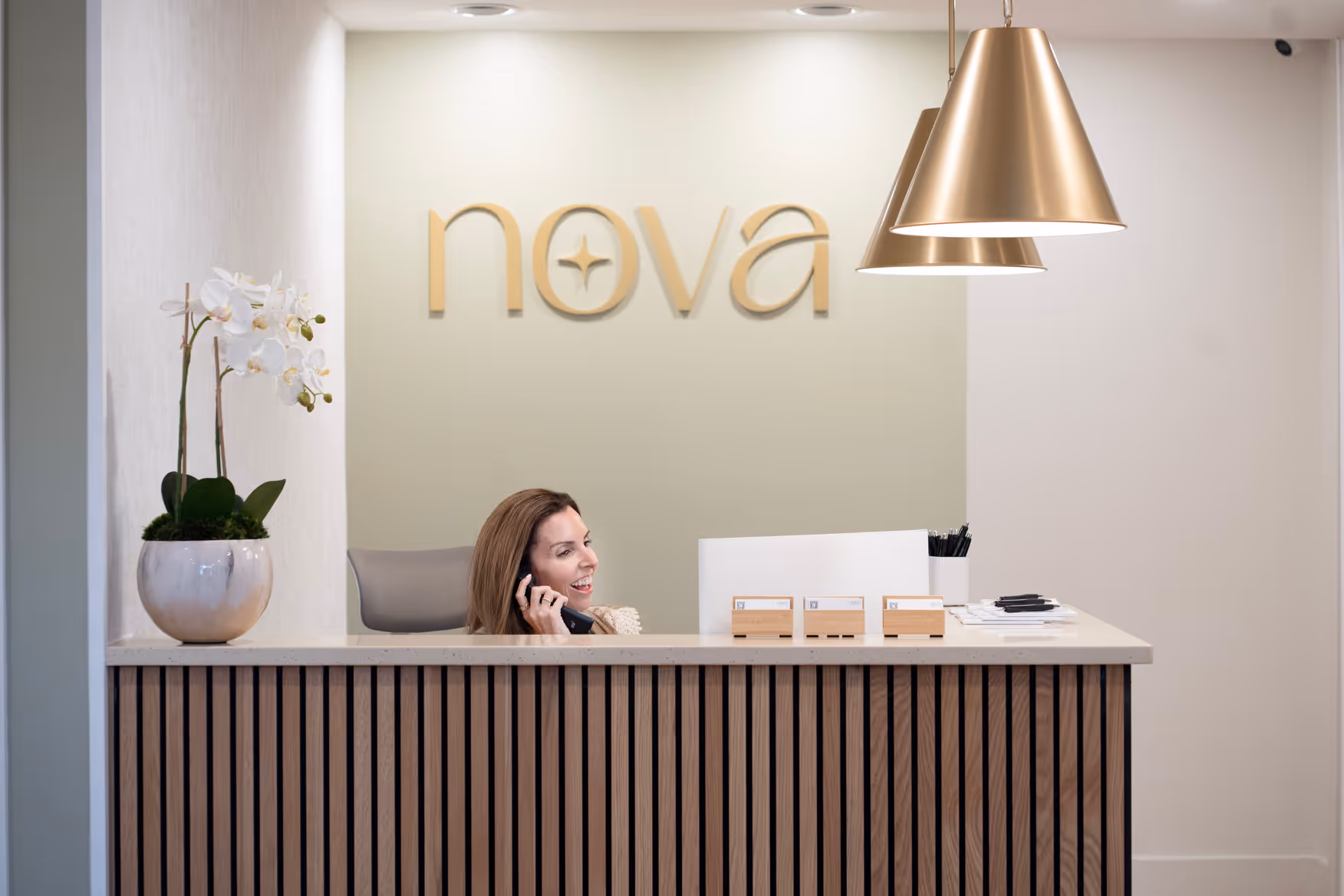 Reception area at Nova Wellness Roseland NJ