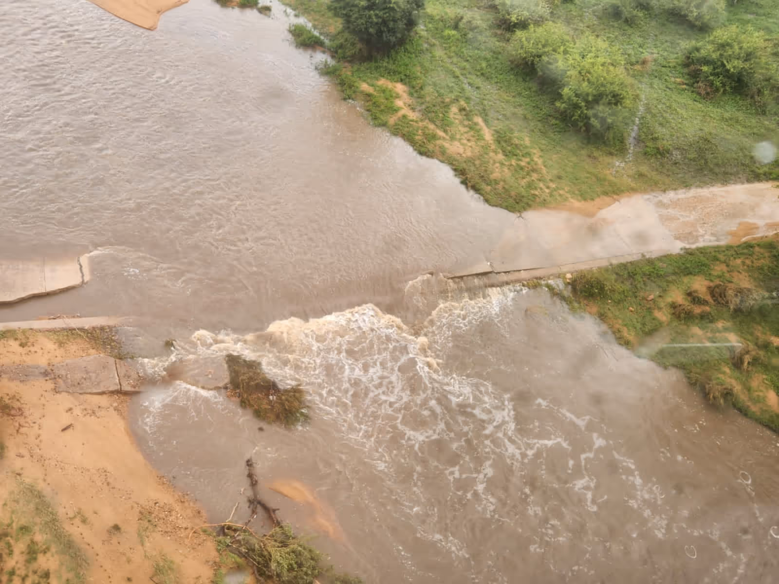 A bridge that leads to the Kruger National Park has collapsed due to heavy rain