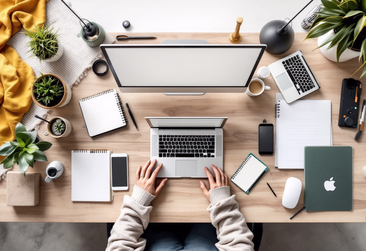 [background image] image of tech office space (for a consumer apps)