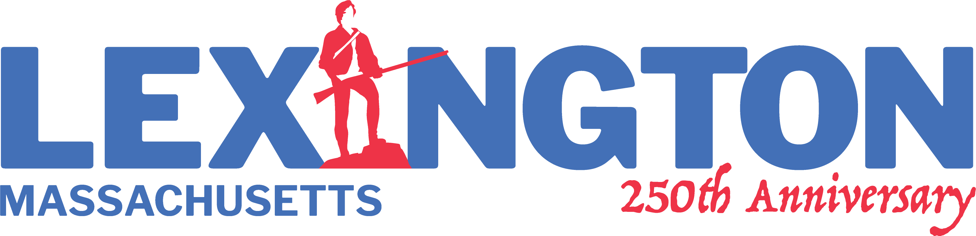 Logo for Lexington, Massachusetts’ 250th anniversary.