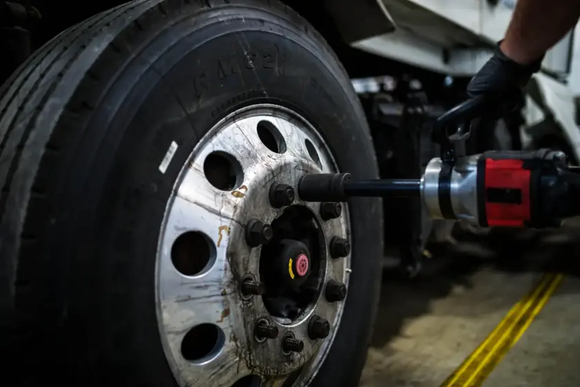 Truck tire repair
