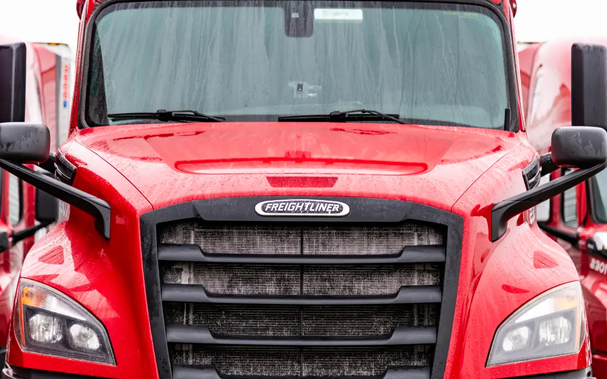 Truck windshield