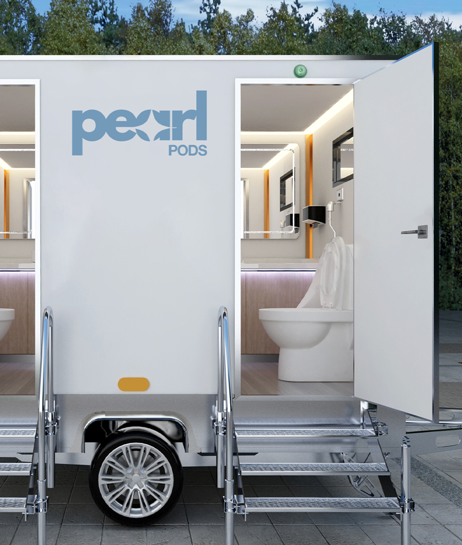 An image of Pearl Pod's Luxury Restroom Trailer