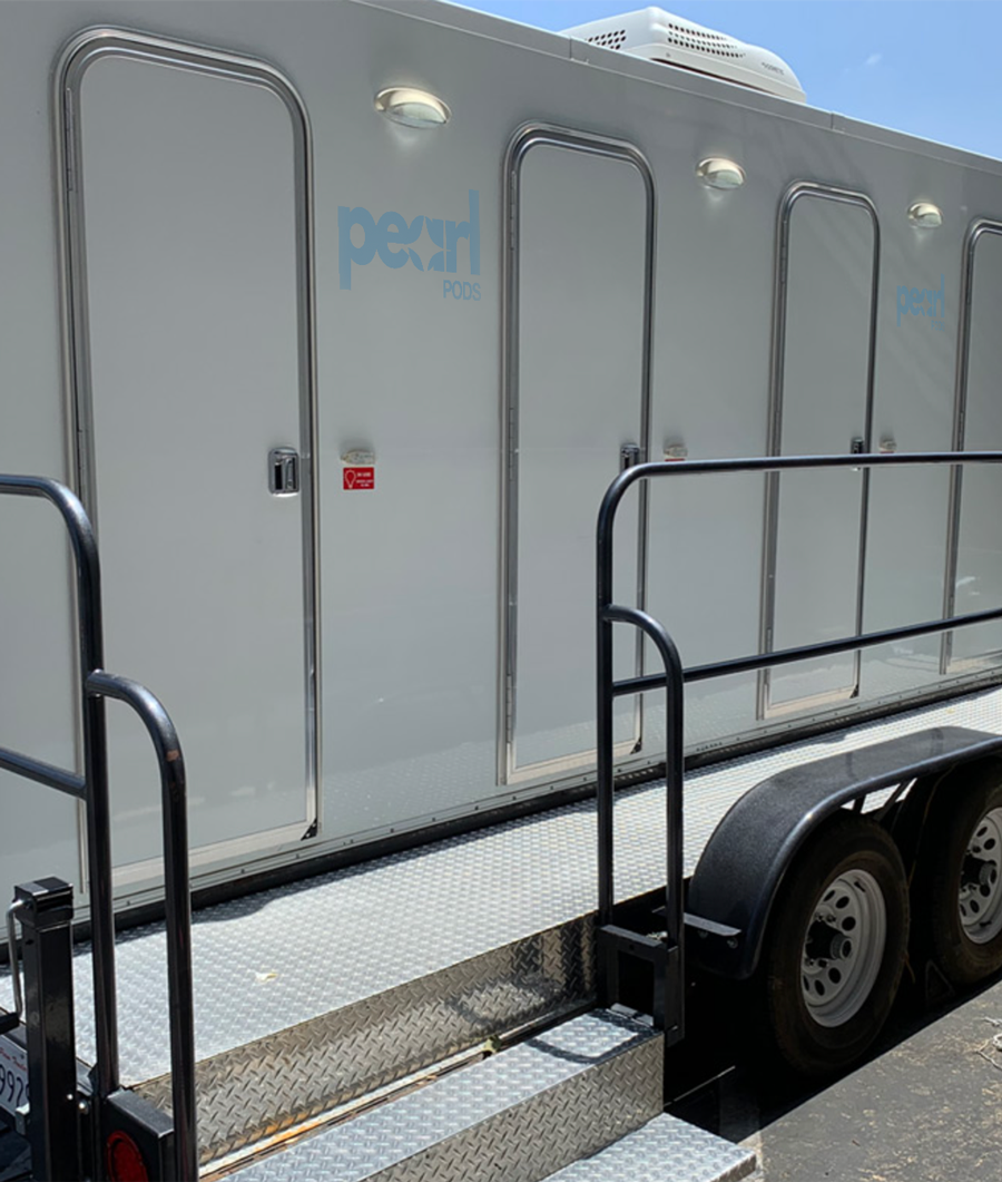An image of pearl pod's luxury restroom trailer