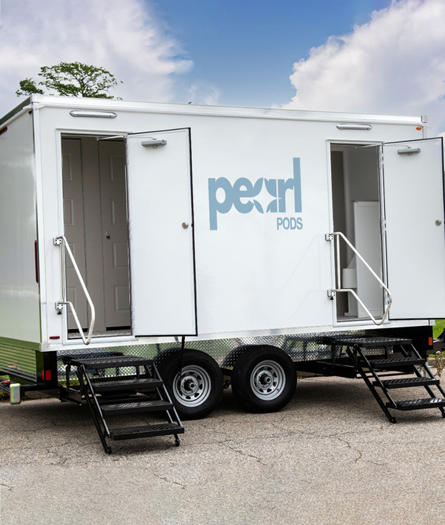 An image of pearl pod's luxury restroom trailer