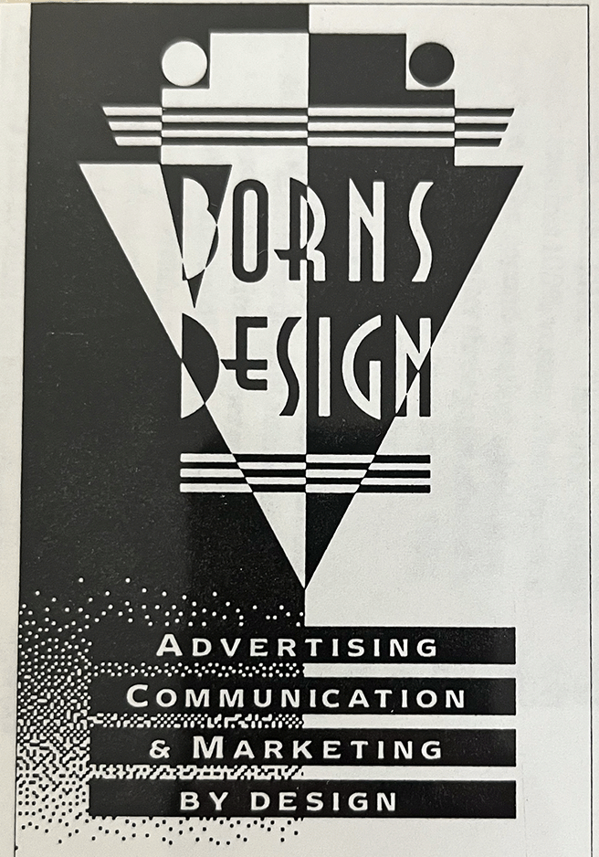 Original Borns Design Logo newspaper clipping