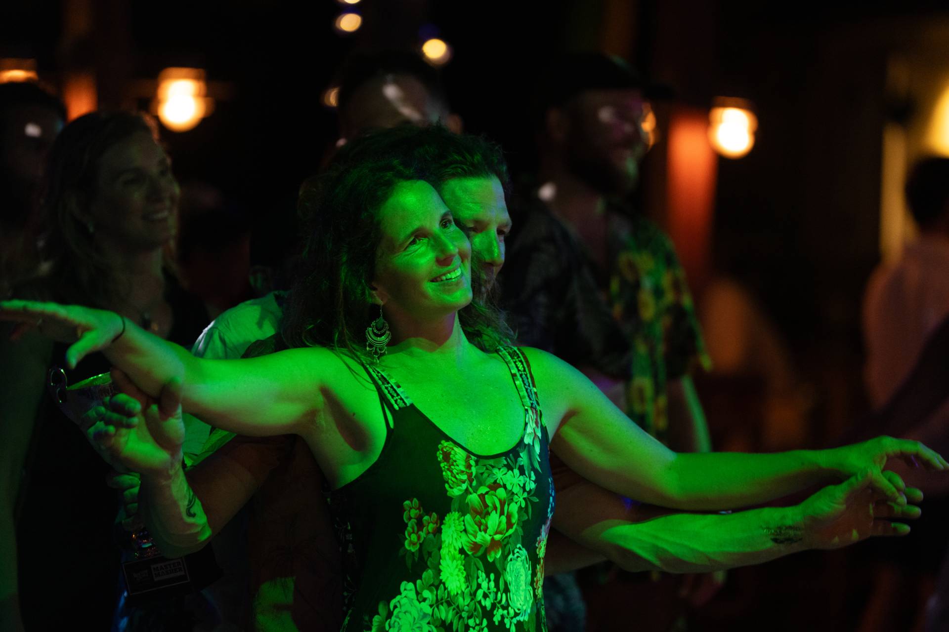 Rhythm & Sails guests dancing to music