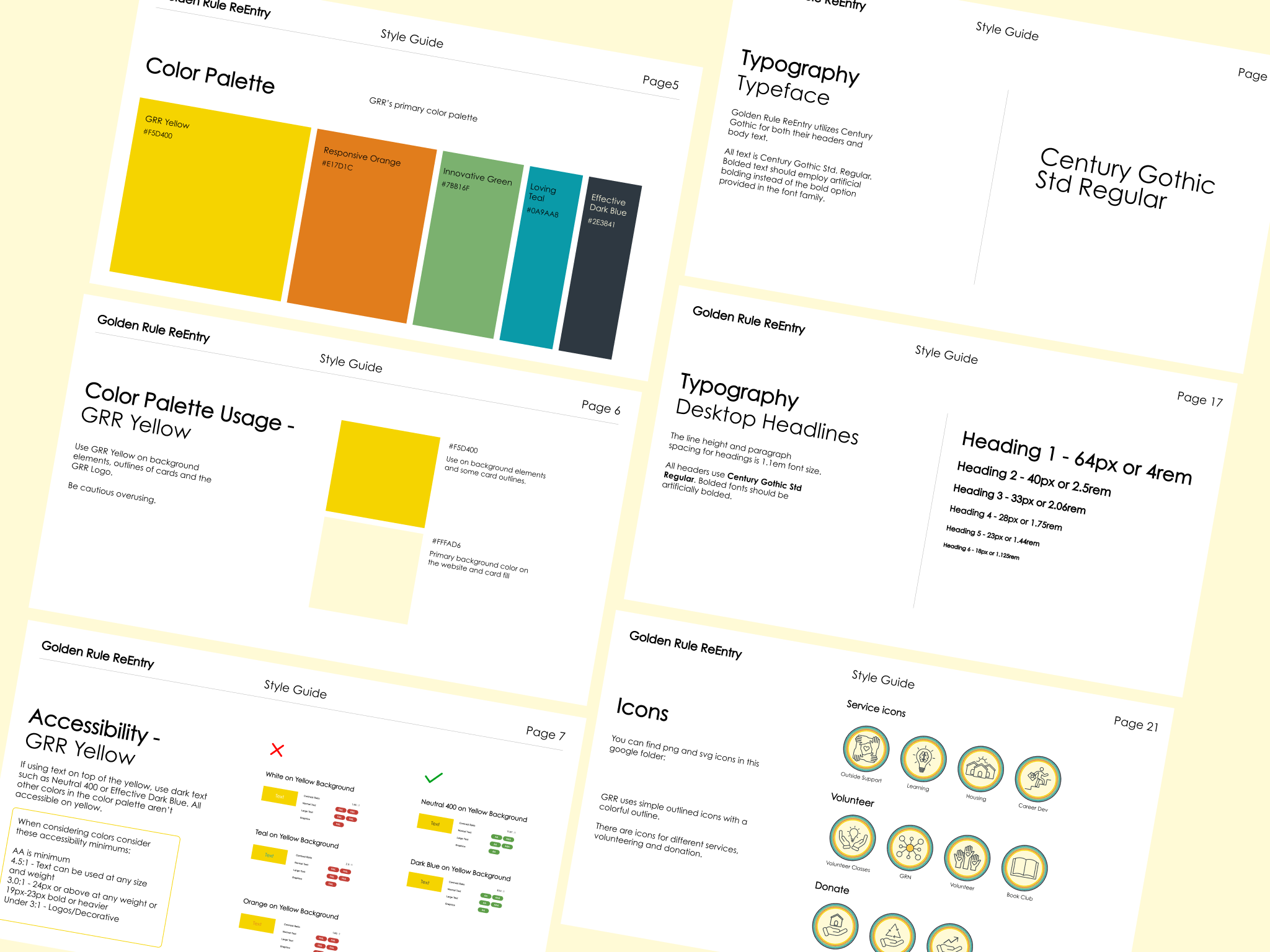 Final Style Guide for Golden Rule ReEntry's new website