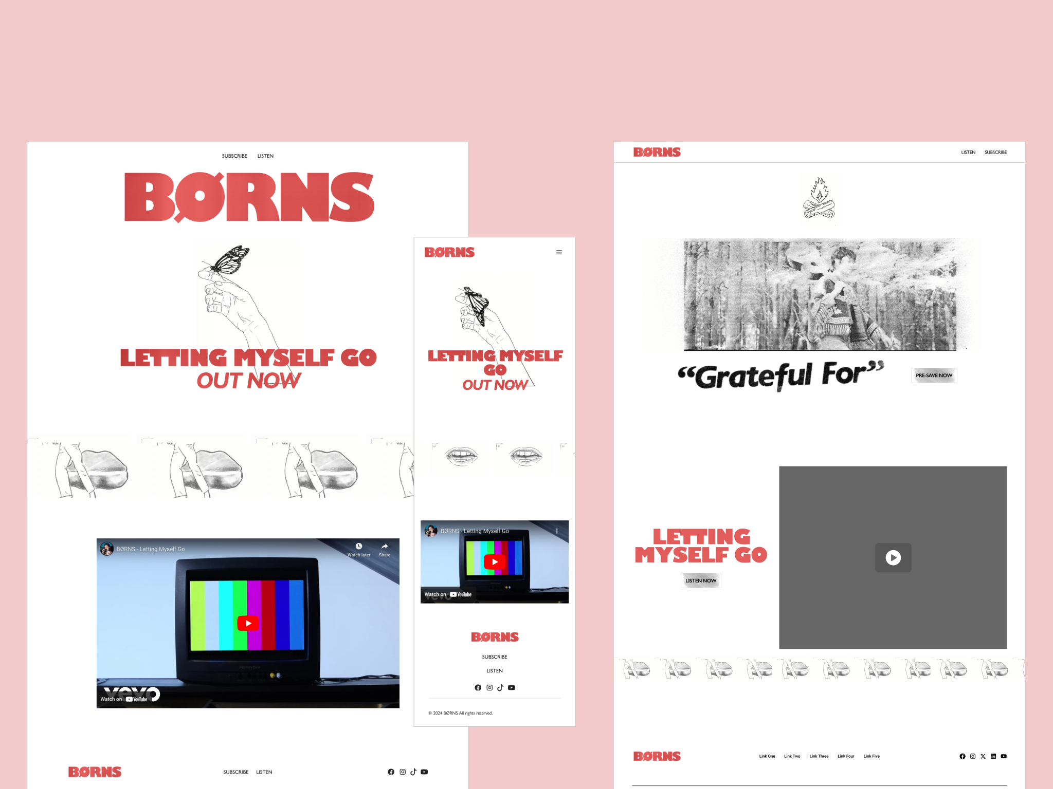 Single Releases on website