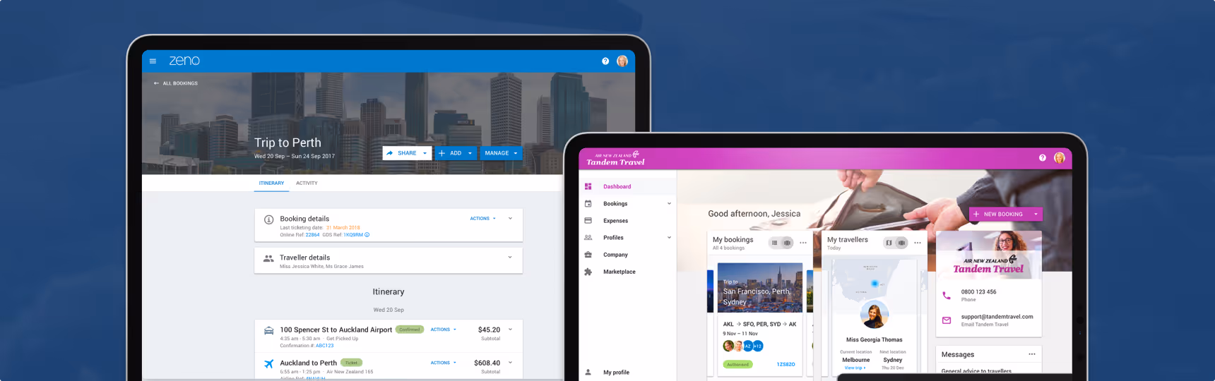 Serko corporate flight booking UI design