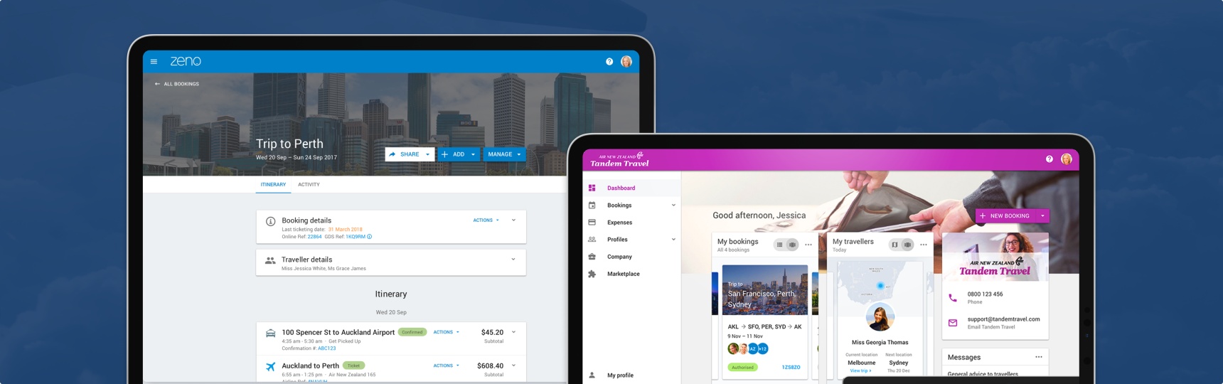 Serko corporate flight booking UI design