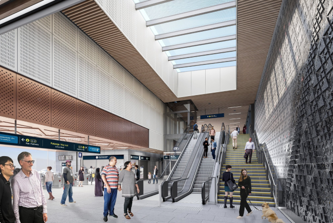 New Auckland CRL train station