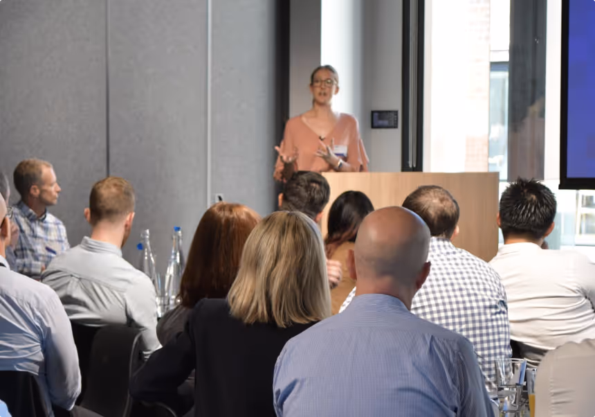 Purple Shirt Breakfast Briefing presentation