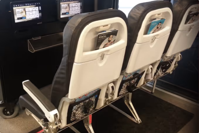 Air New Zealand mock cabin testing