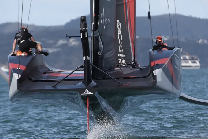 New Zealand sailing team racing