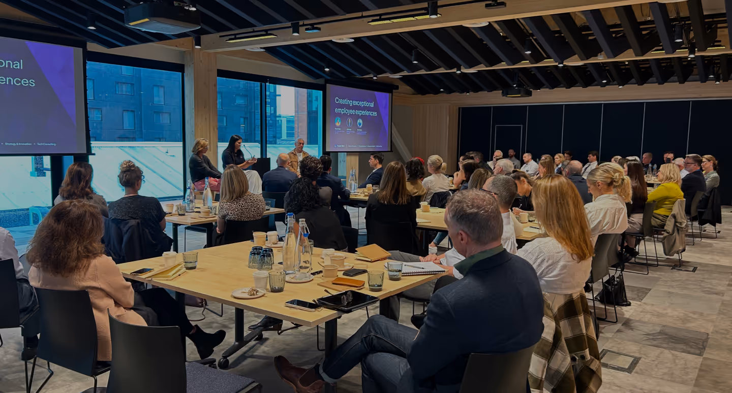 Image of breakfast event. Nicola Taylor (Co-Founder at TaxTraders & Taxi), Jodie King (CPO at One NZ), and Jason Gunn (Communications Coach at Easily Said).