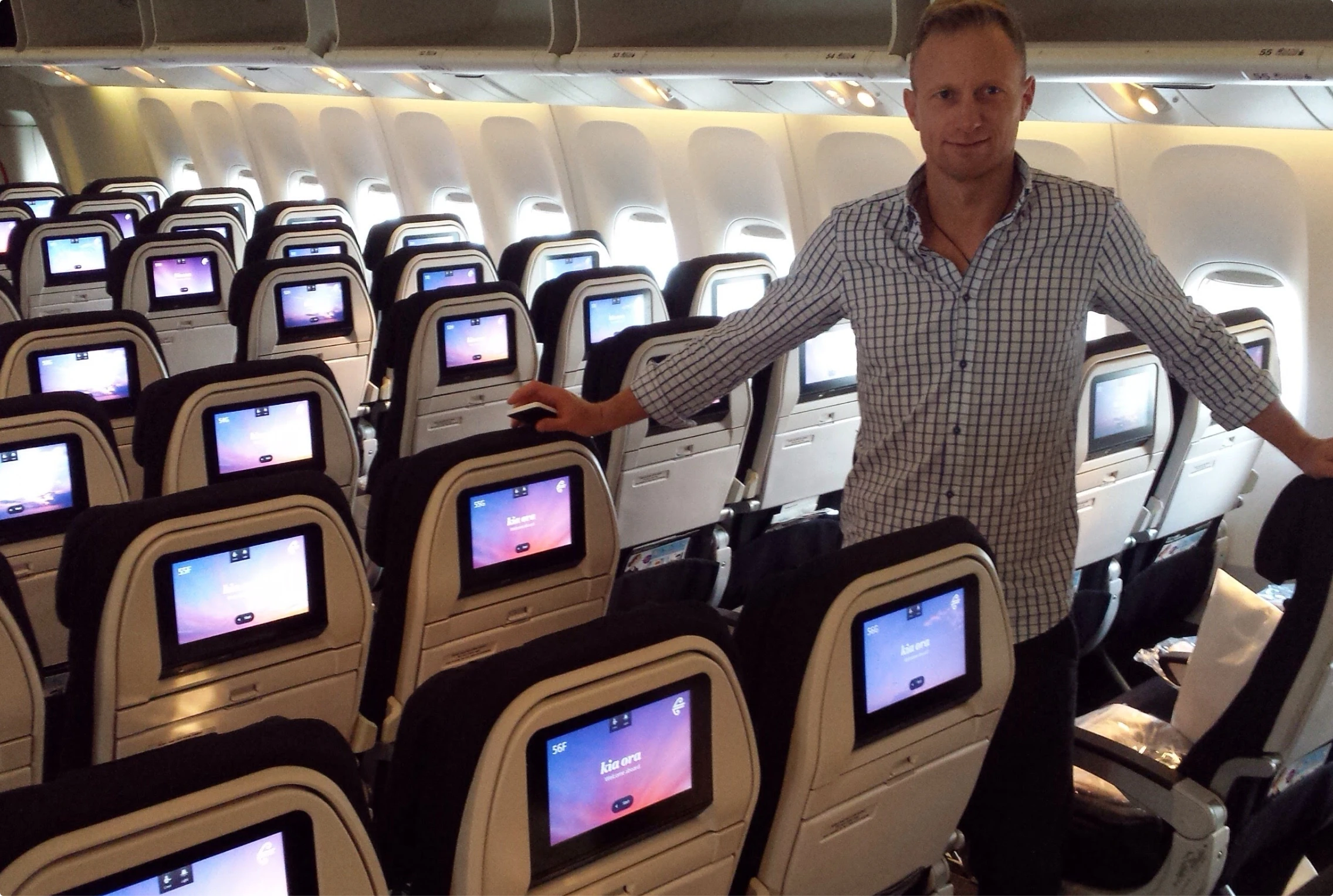 Air New Zealand's In-Flight Entertainment screen