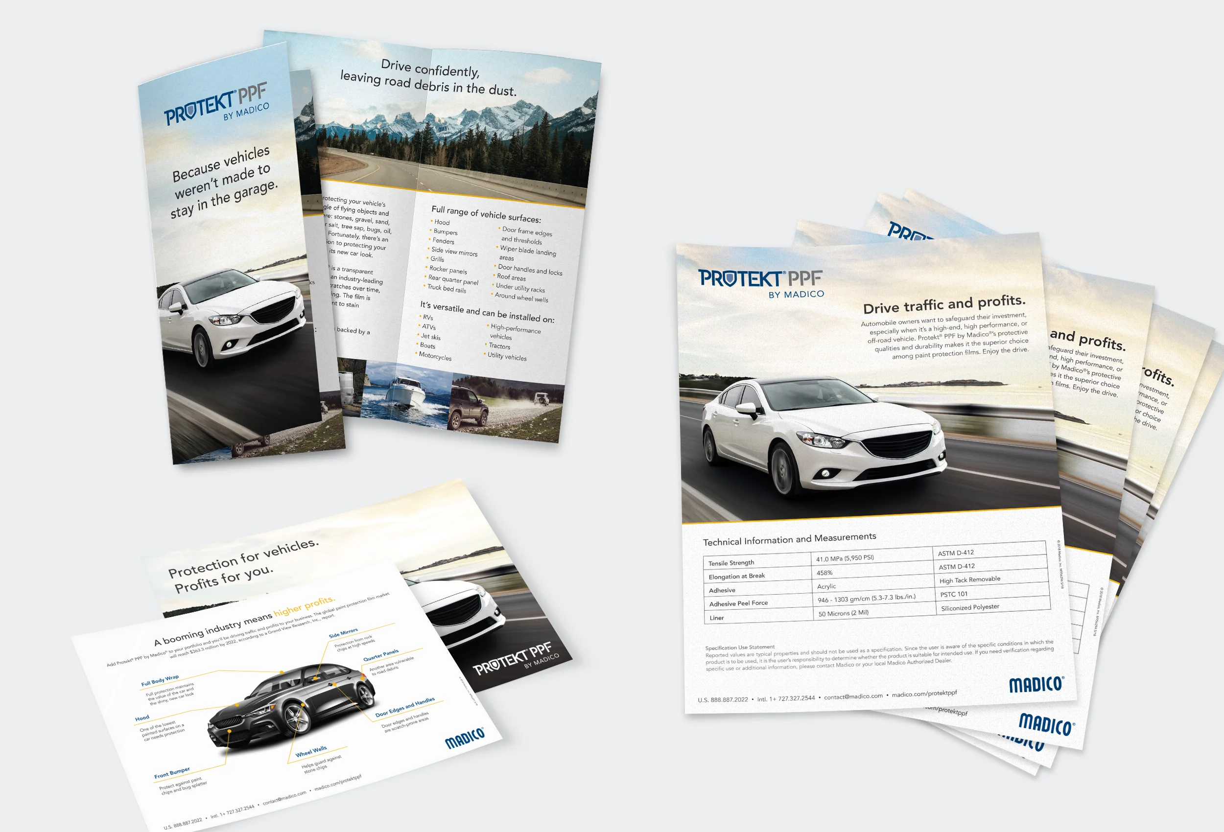 Product launch materials for auto paint protection