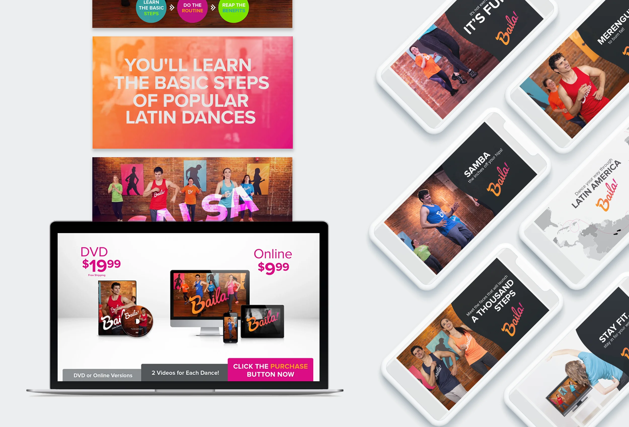 Product launch for Latin-inspired workout program