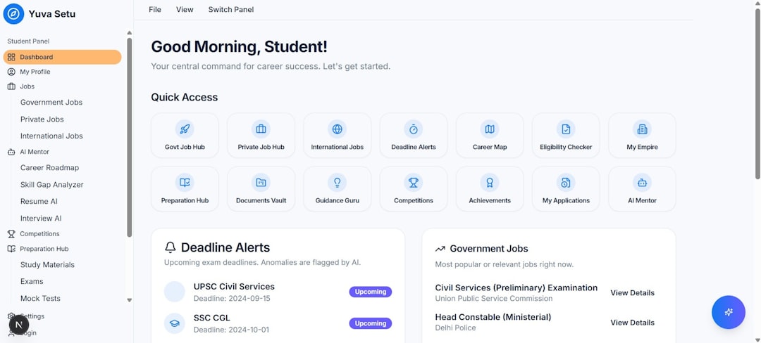 Interactive course timeline