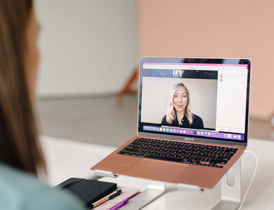 Talking on computer video call