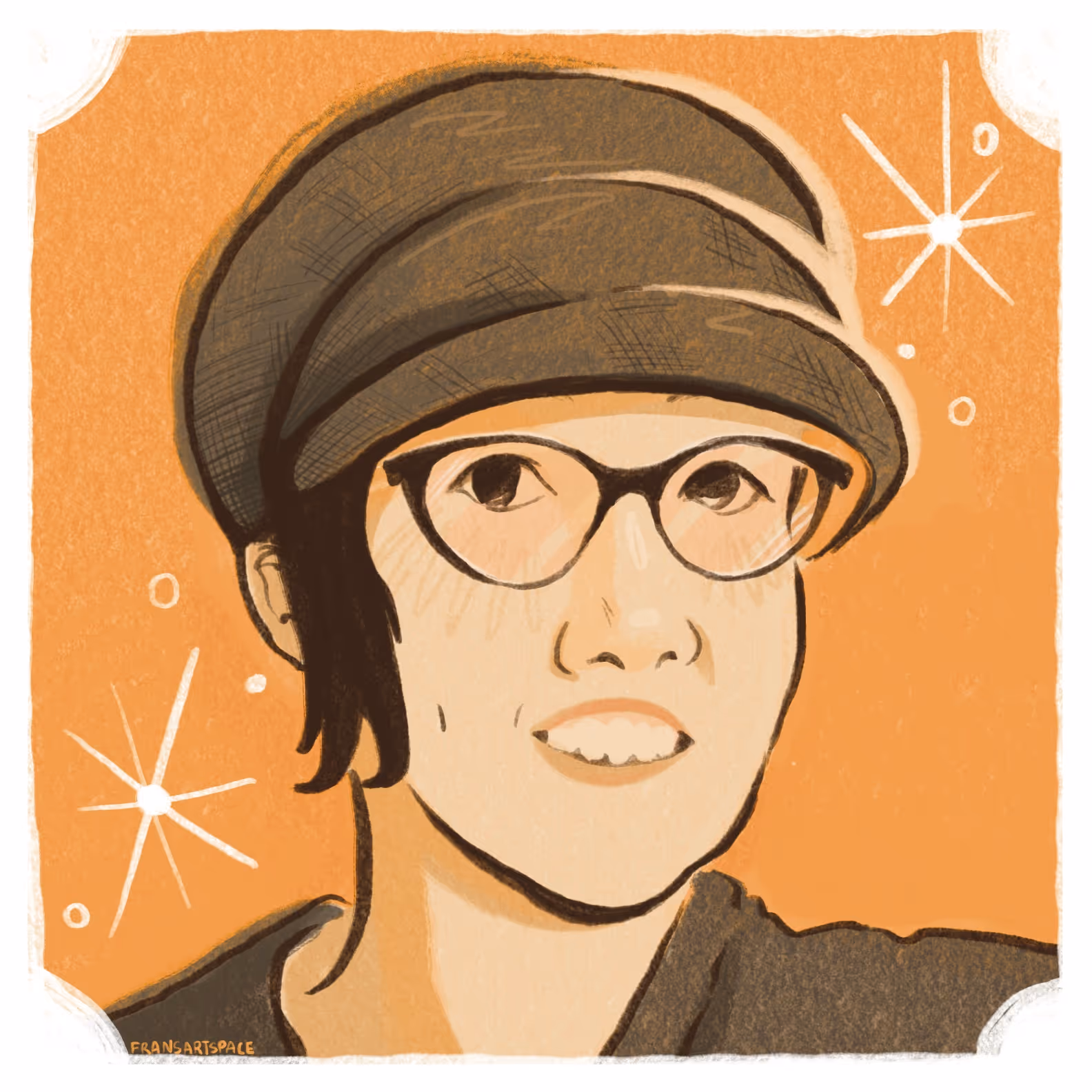 Stick figure representation of Sara