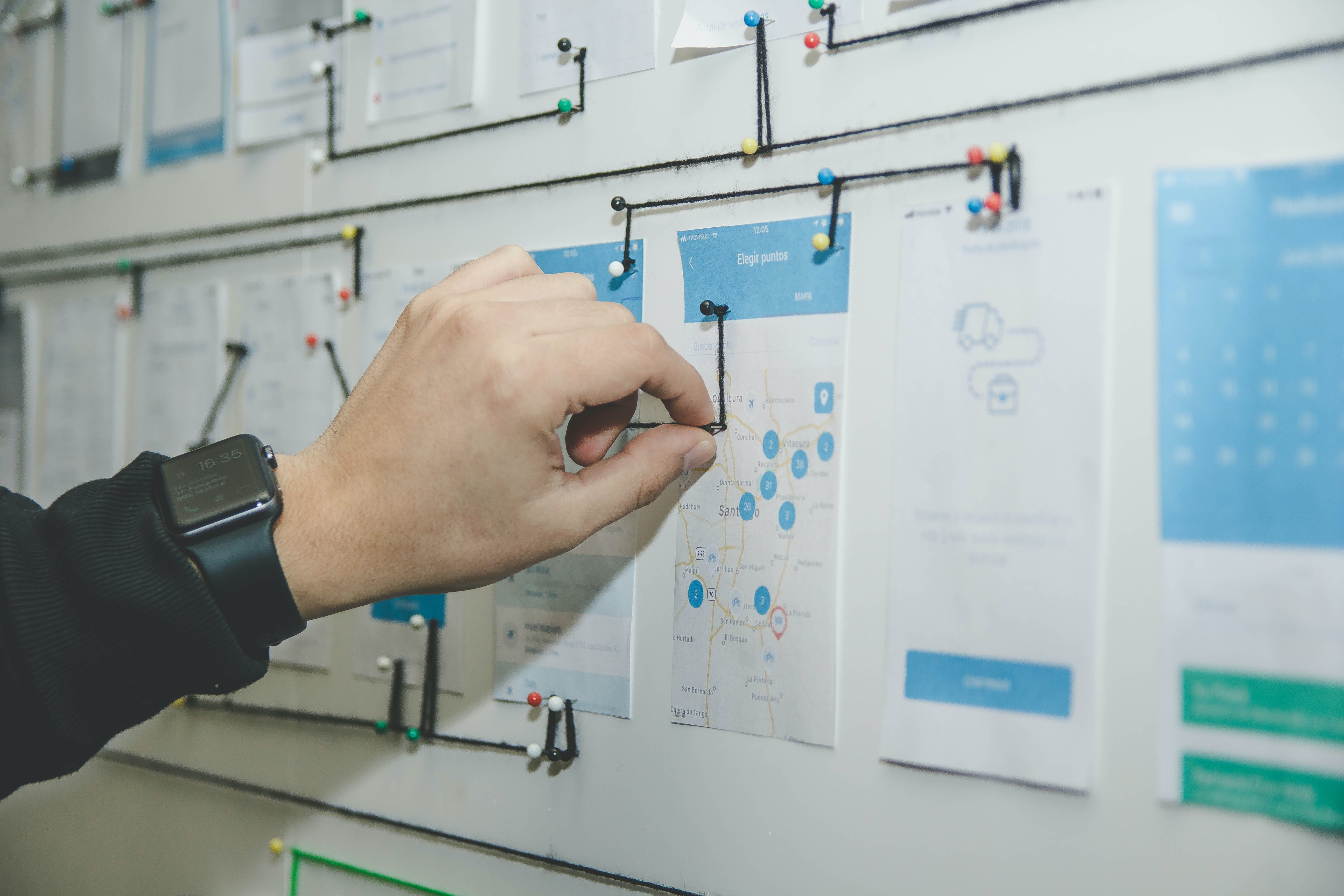 customer journey map pin