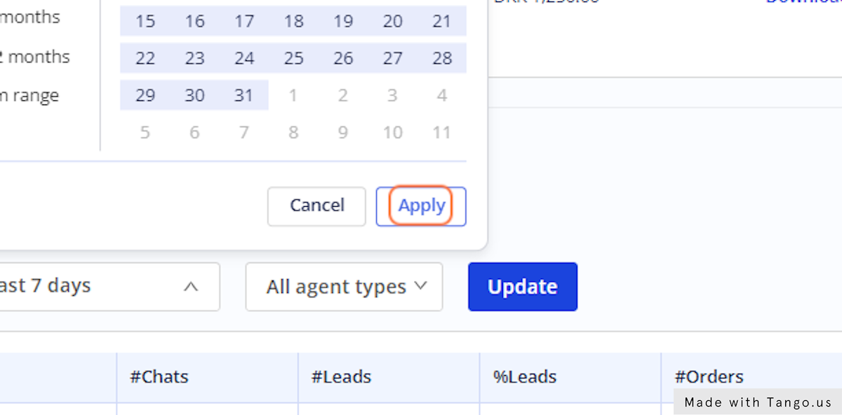 Click on Apply