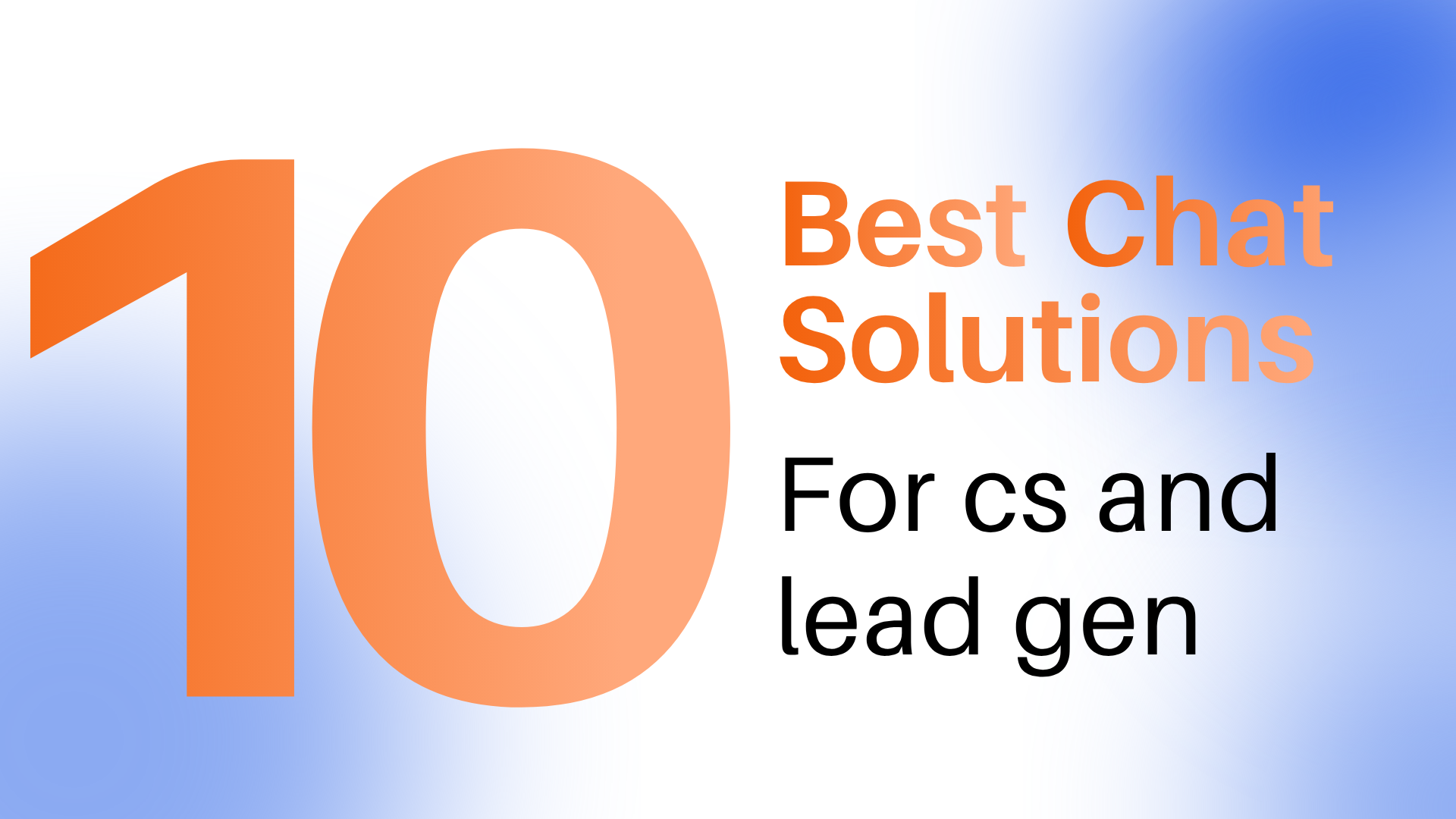 10 Best Chat Solutions for Customer Support and Lead Generation in 2026