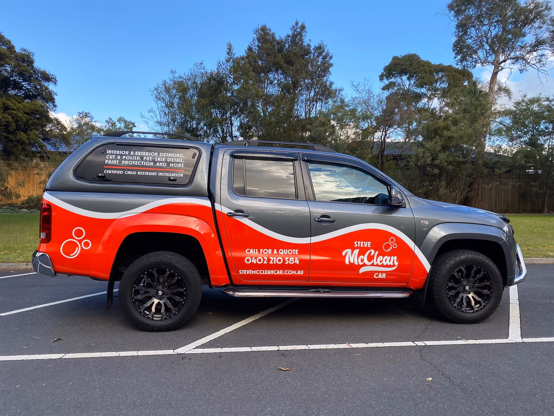Steve McClean Car Detailing & Services Vehicle