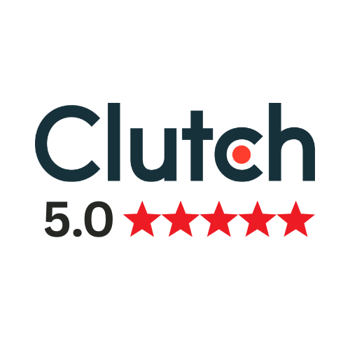 Clutch 5.0 rating badge, Talent Scout reviews