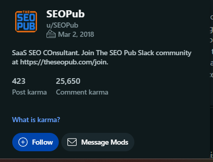 SEOpub on Reddit