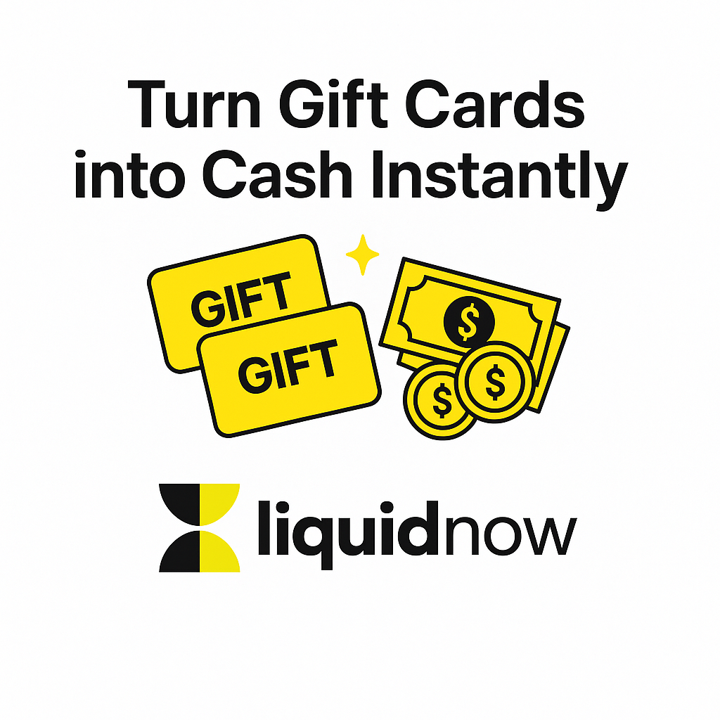 LiquidNow platform converting gift cards into instant cash