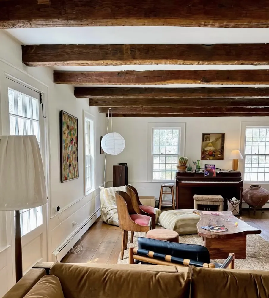 A white living room