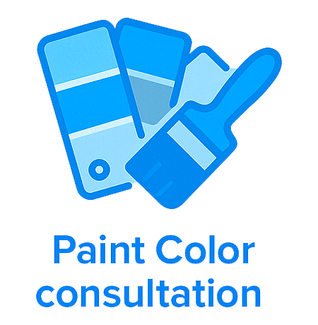 A paint color consultation pictogram