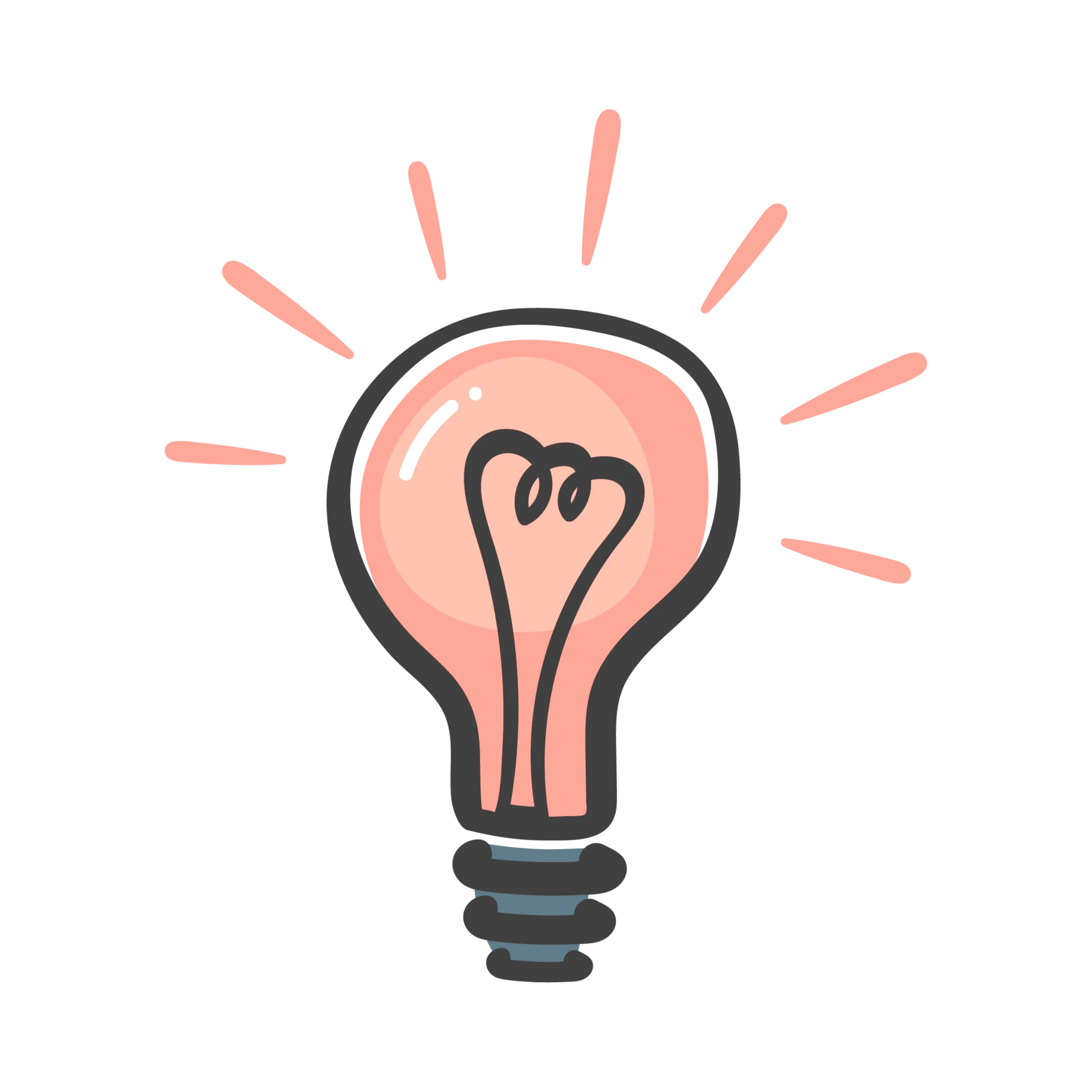 An illustration of orange AHG Lab bulb