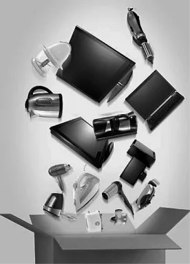 An illustration of products and appliances from Shoppable