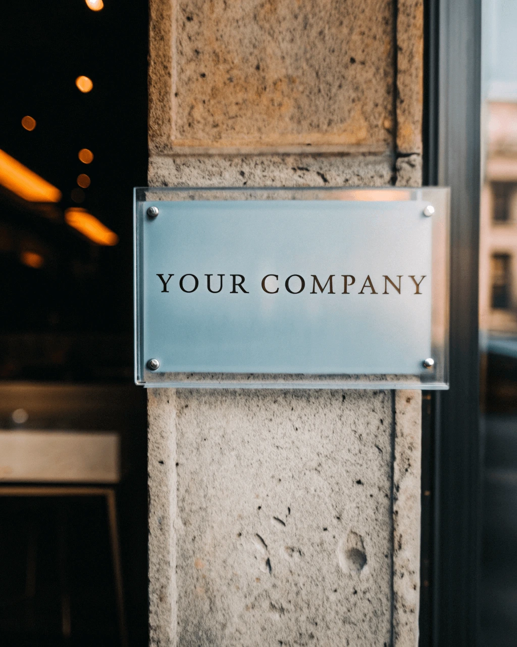 Companx name metal label