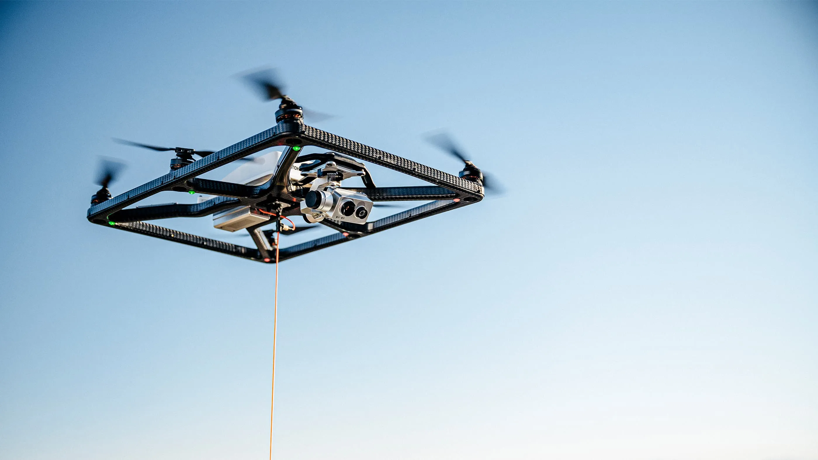 Image of a flying drone