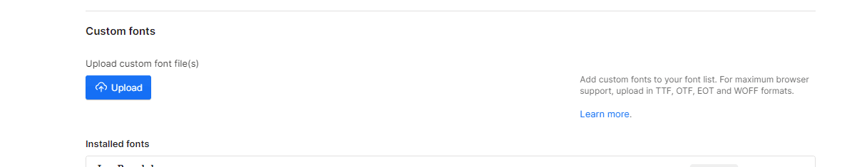 Custom Fonts - Production X Webflow Template