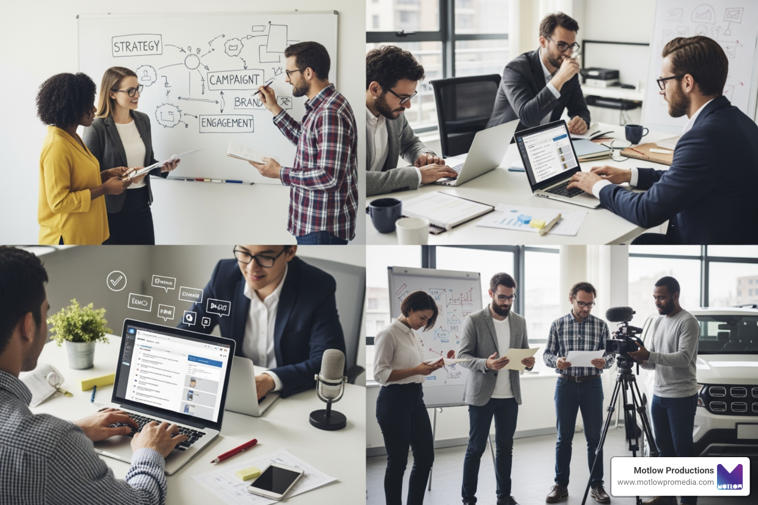 digital content calendar showing a 60-day sprint with various content formats and owners - corporate content creation