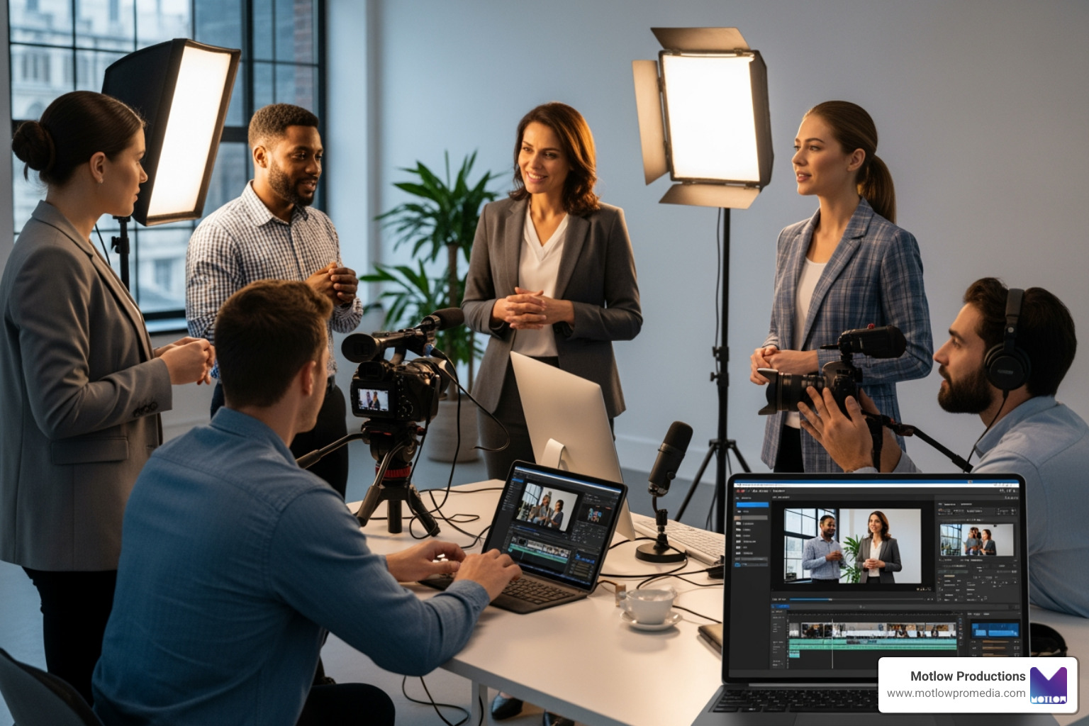 various video thumbnails showing different styles like animation, live action, and screen recording - Business video content various video thumbnails showing different styles like animation, live action, and screen recording - Business video content