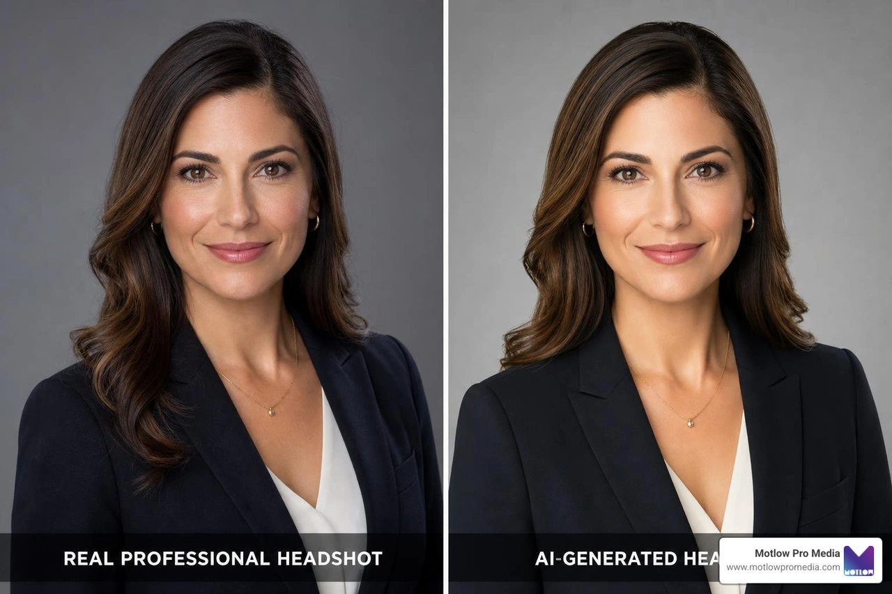 authentic professional photography versus flat AI-generated images authentic professional photography versus flat AI-generated images