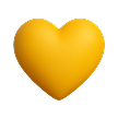 A yellow heart representing The Heart in Progress
